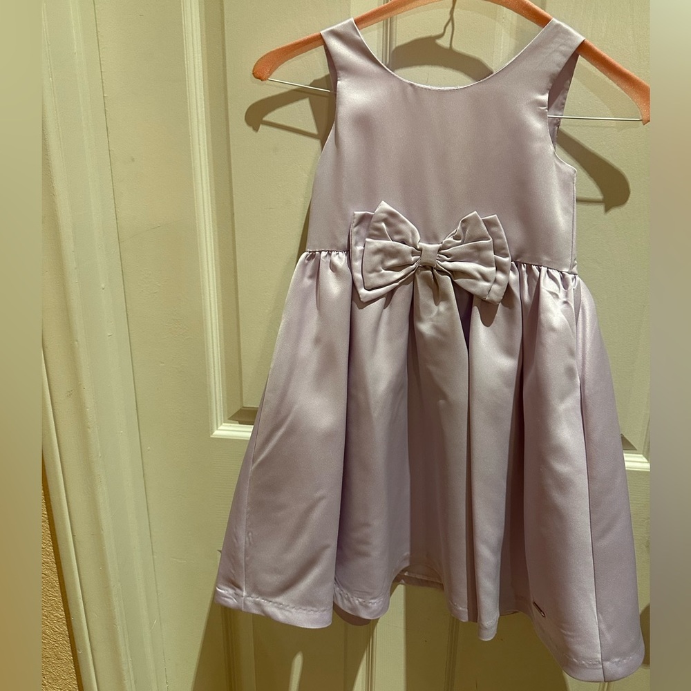 Pastel color social dress by Tahari